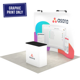 10ft QuickZip Curved Print Only